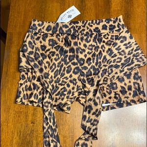 Crazy Train leopard print shorts. Size medium. NWT